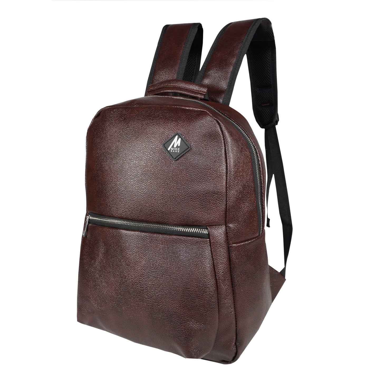 Mike Regent Leather Backpack - Brown