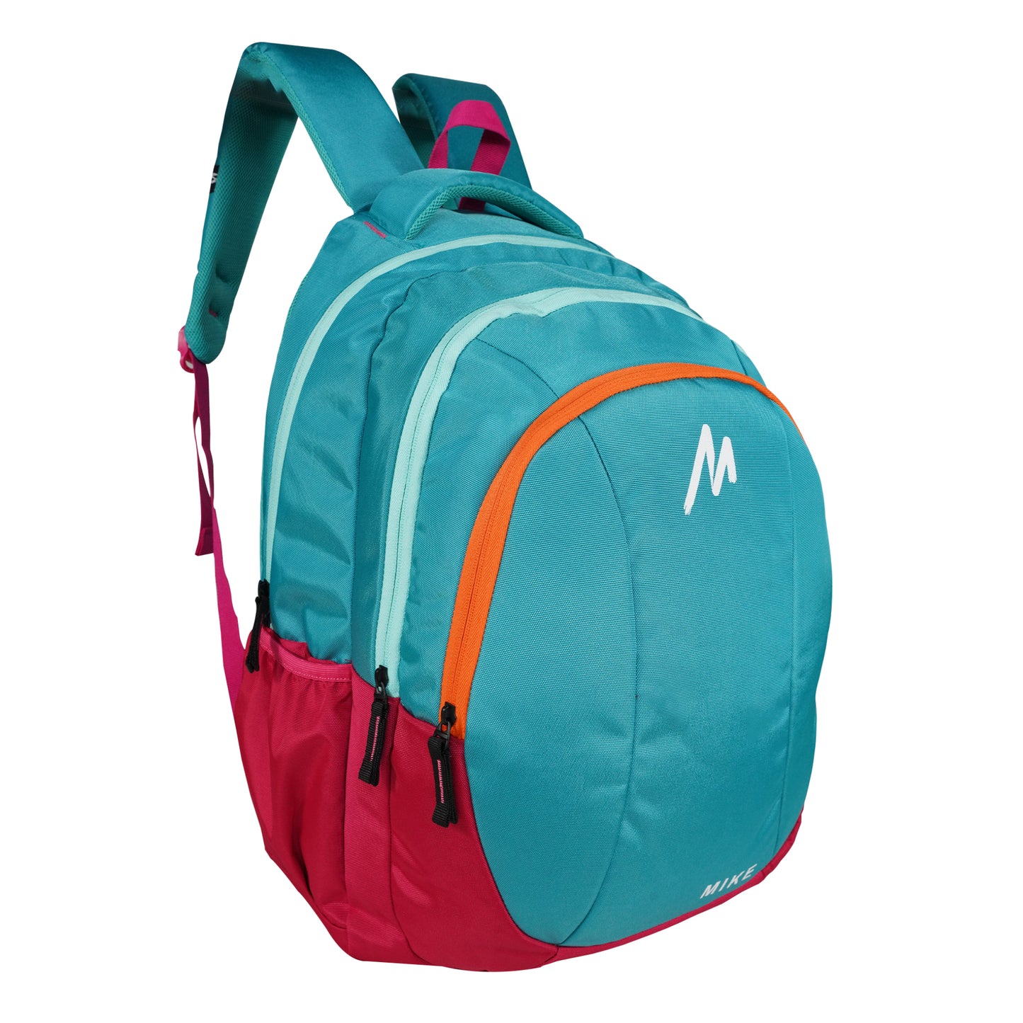 Mike Bounce Laptop Backpack - Aqua Blue & Pink