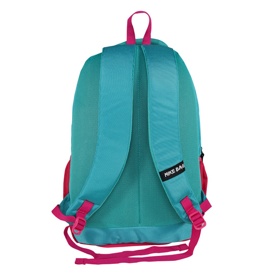 Mike Bounce Laptop Backpack - Aqua Blue & Pink