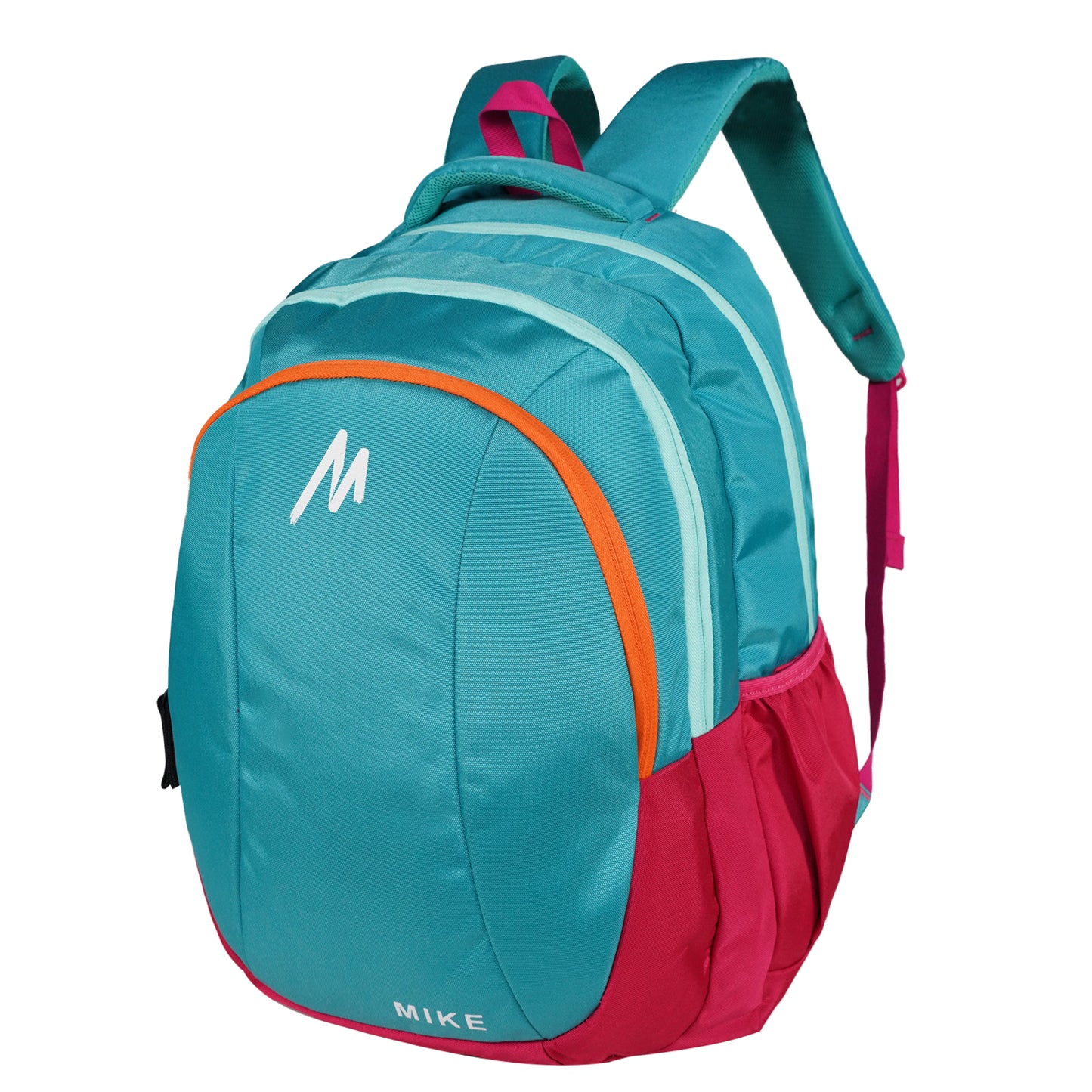 Mike Bounce Laptop Backpack - Aqua Blue & Pink