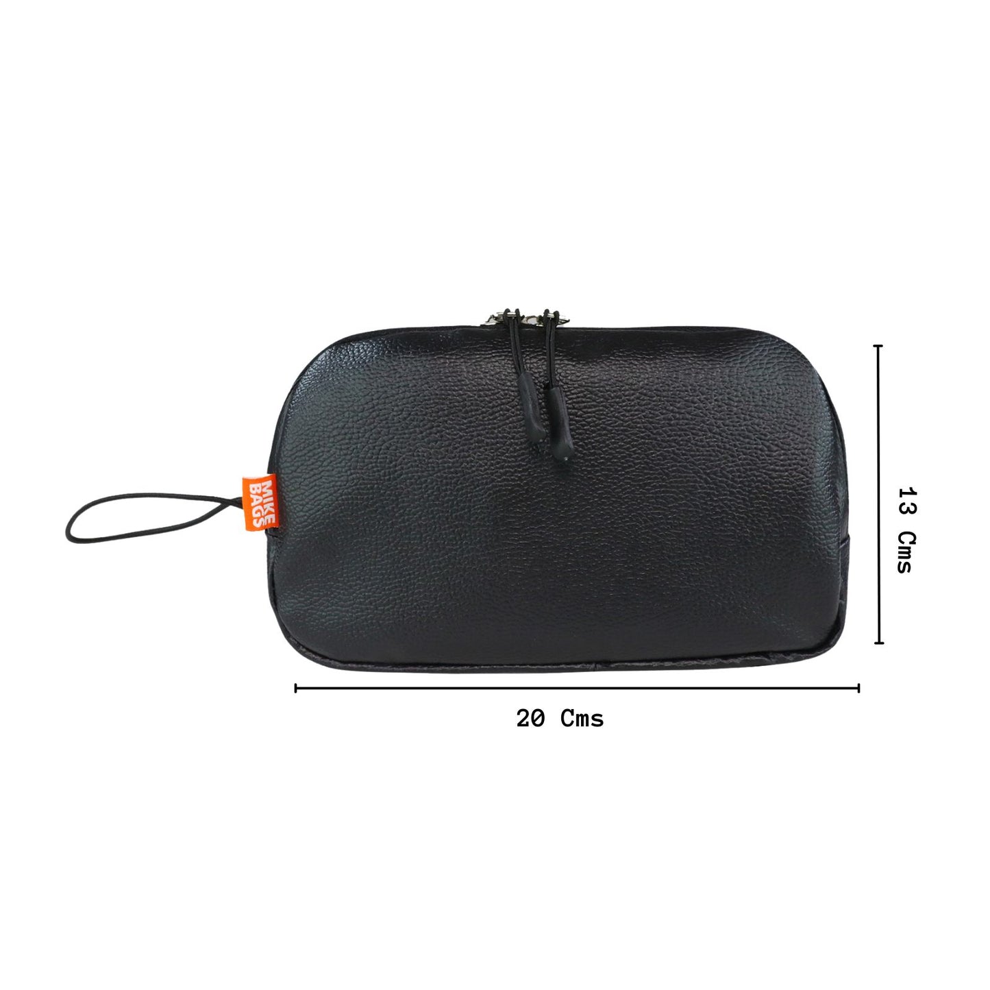 Mike Pu Leather Multipurpose Pouch - Black
