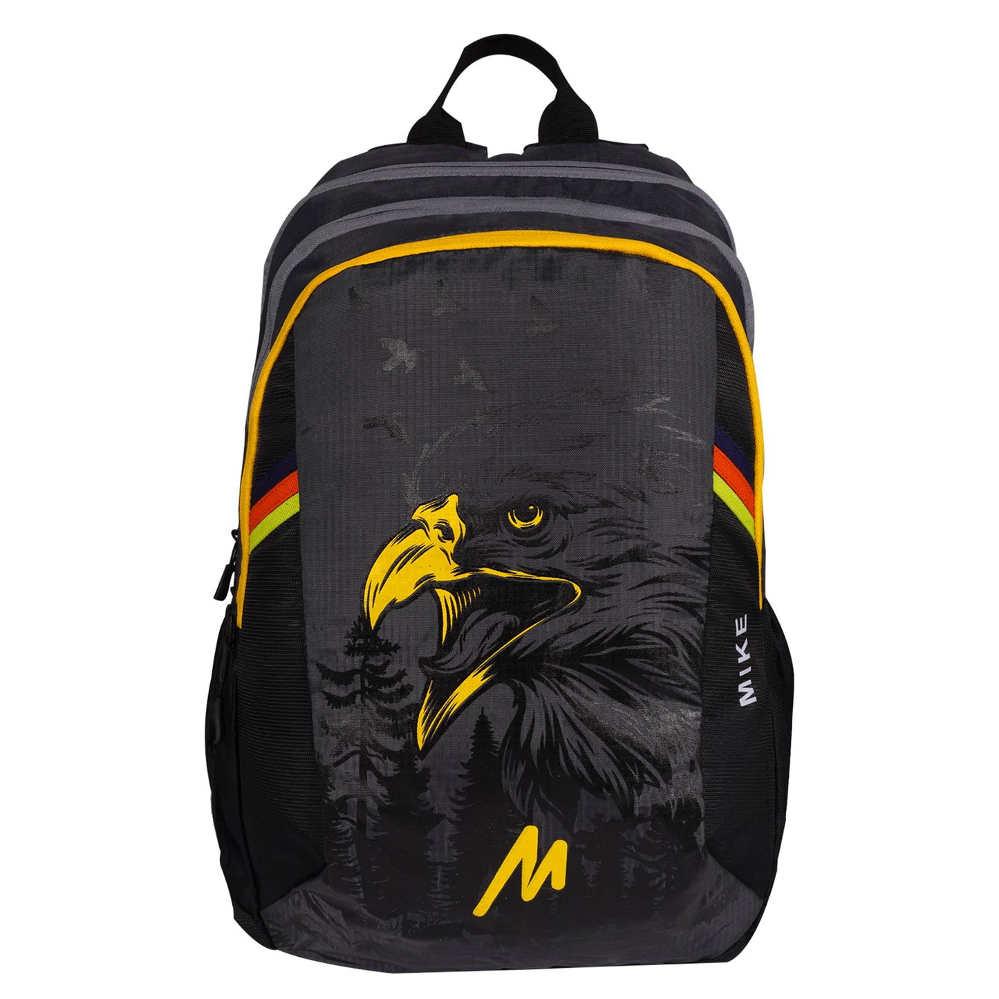 Mike 27 Liters Steller Backpack - Eagle Theme (Black)