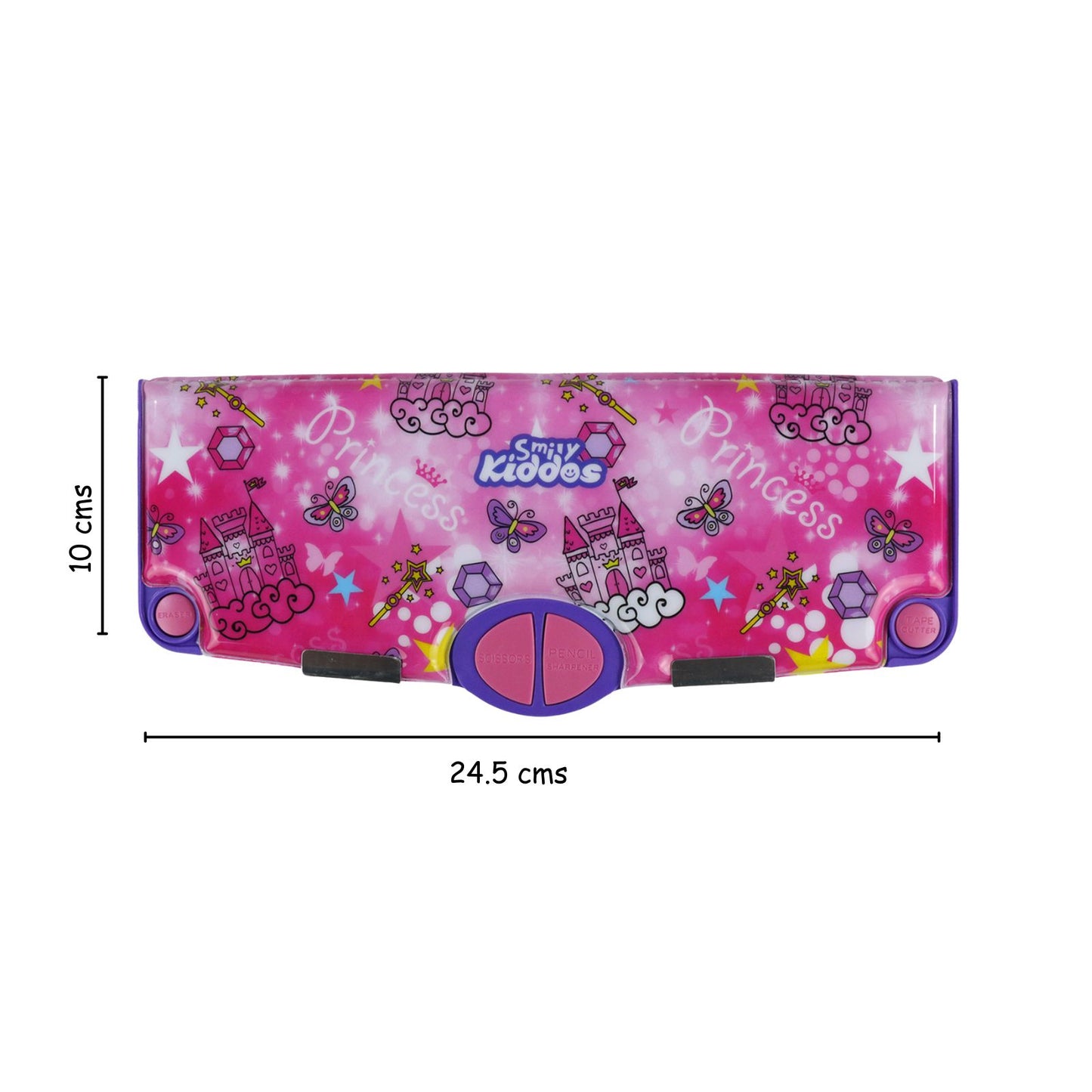 Smily Kiddos Pop Out Pencil box Princess Theme - Pink