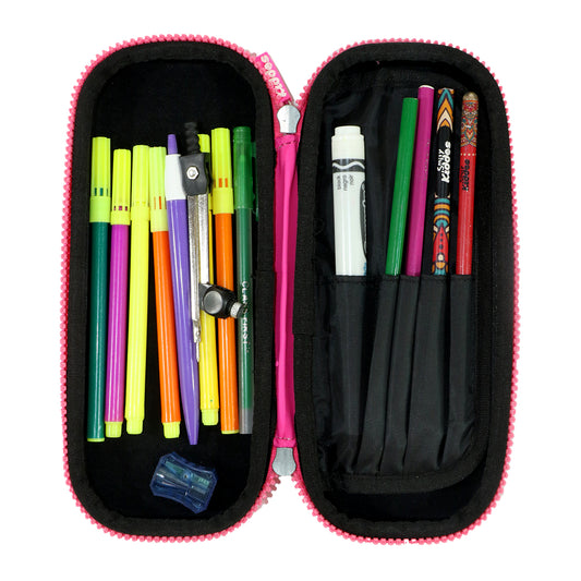 Smily Kiddos - Licensed Chhota Bheem - Stylish & Spacious Hardtop EVA Pencil Case Chutki Unicorn - Pink