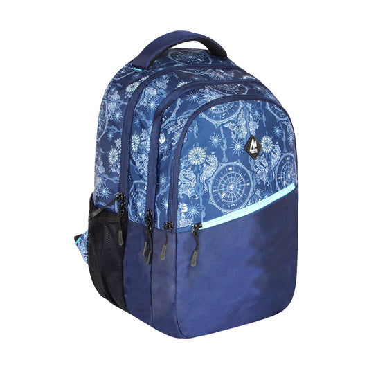 Mike Razor Deluxe Laptop Backpack with Rain Cover  - Navy Blue