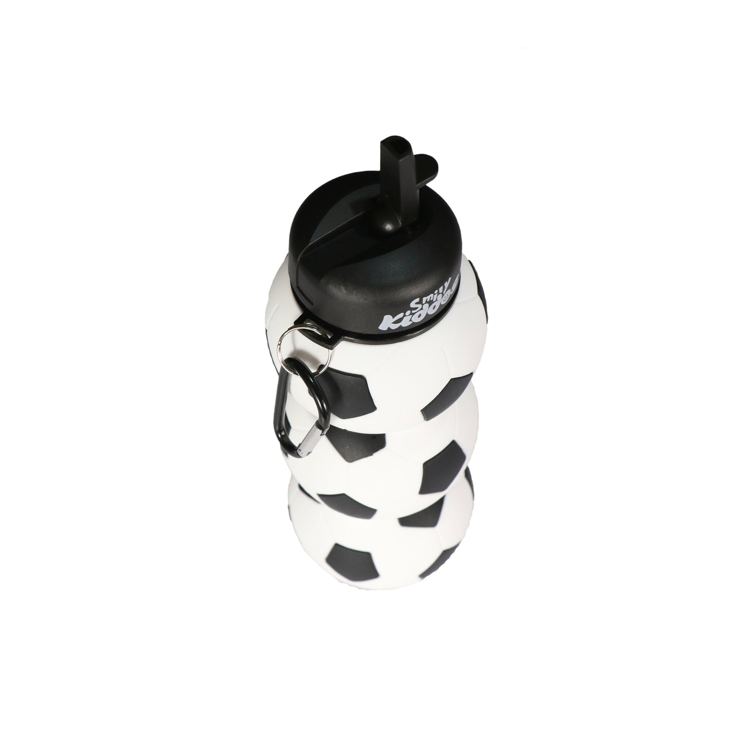 Smily Kiddos Silicone Football Water Bottle Black & White