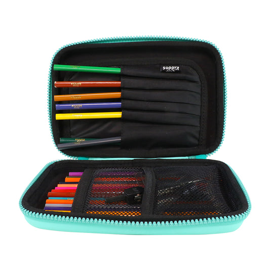 Smily Kiddos - Licensed Chhota Bheem - Stylish & Spacious Hardtop EVA Pencil Case - Green