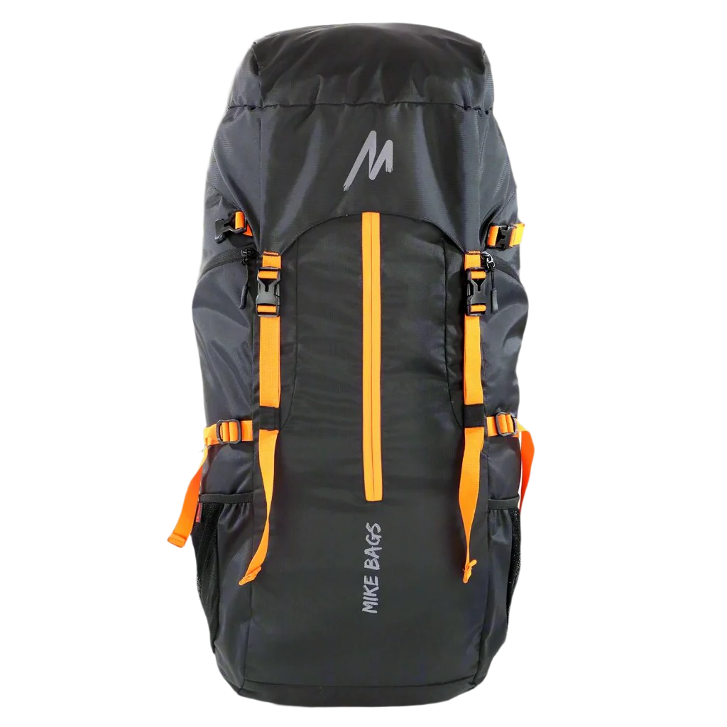Mike Adventure 67L Trekking Backpack - Black and Orange