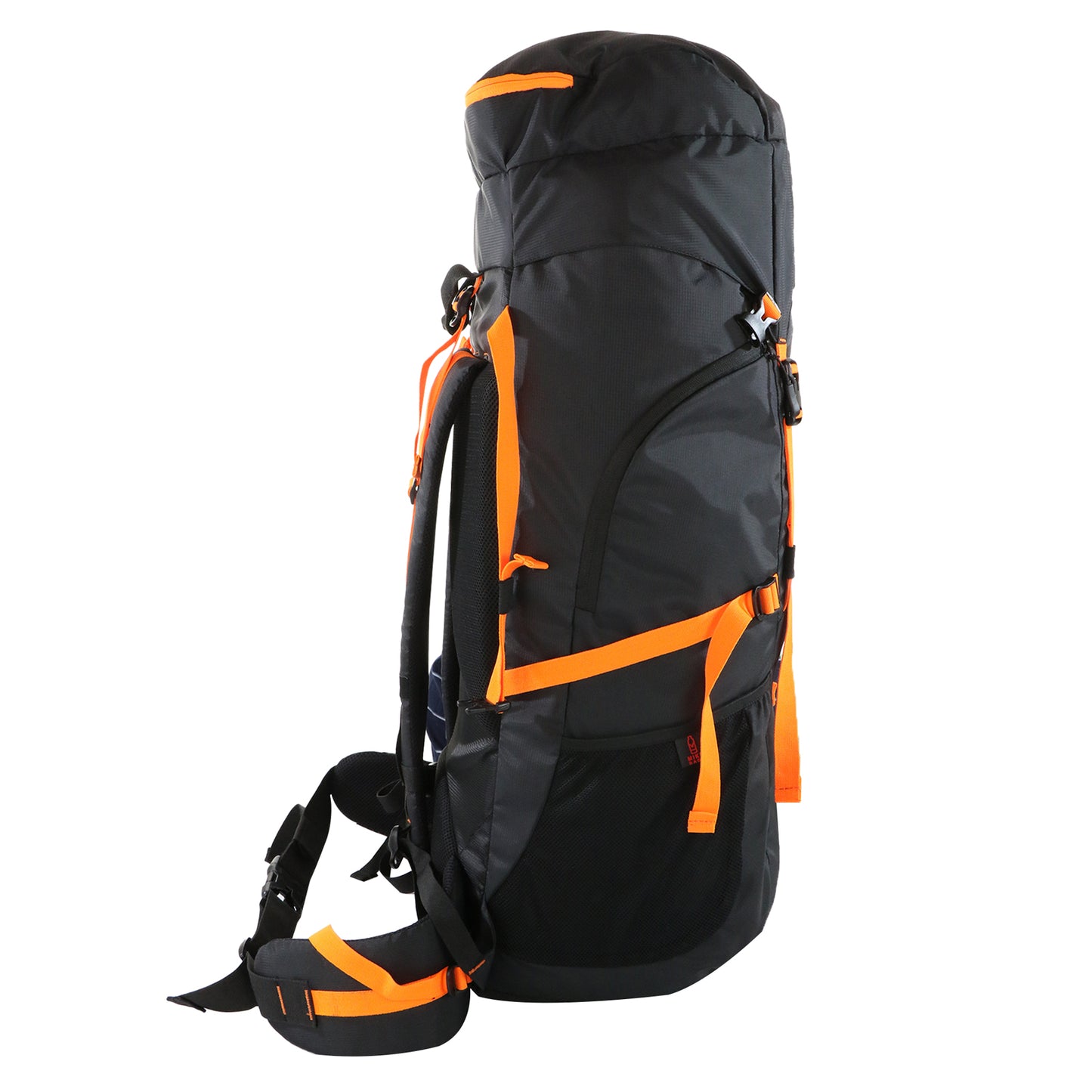 Mike Adventure 67L Trekking Backpack - Black and Orange
