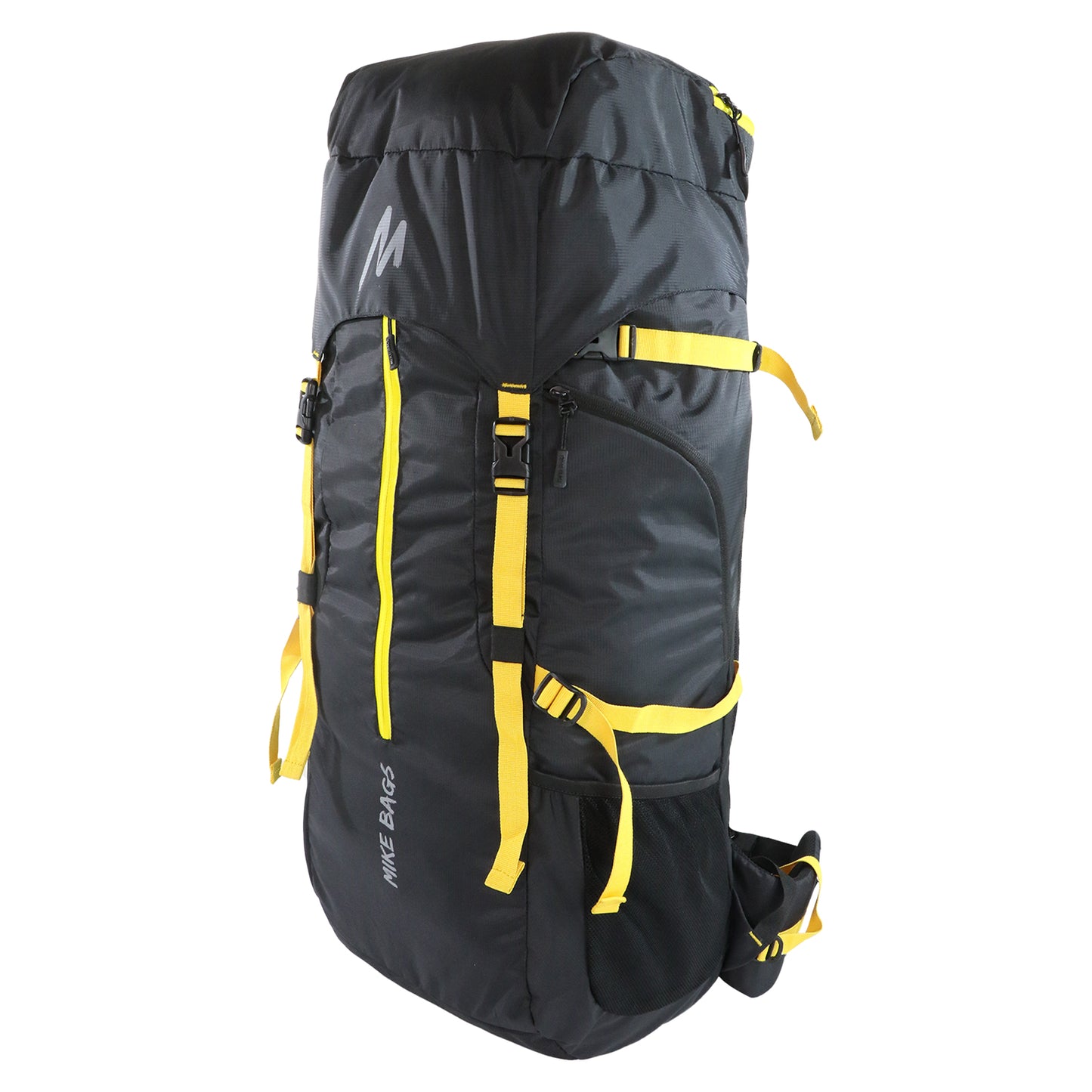 Mike Adventure 67L Trekking Backpack - Black and Yellow