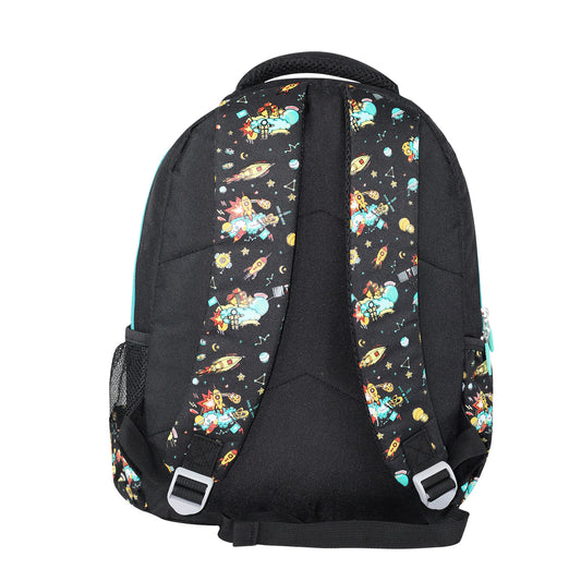 Smily Kiddos 10 ltrs Backpack Space Theme | Black