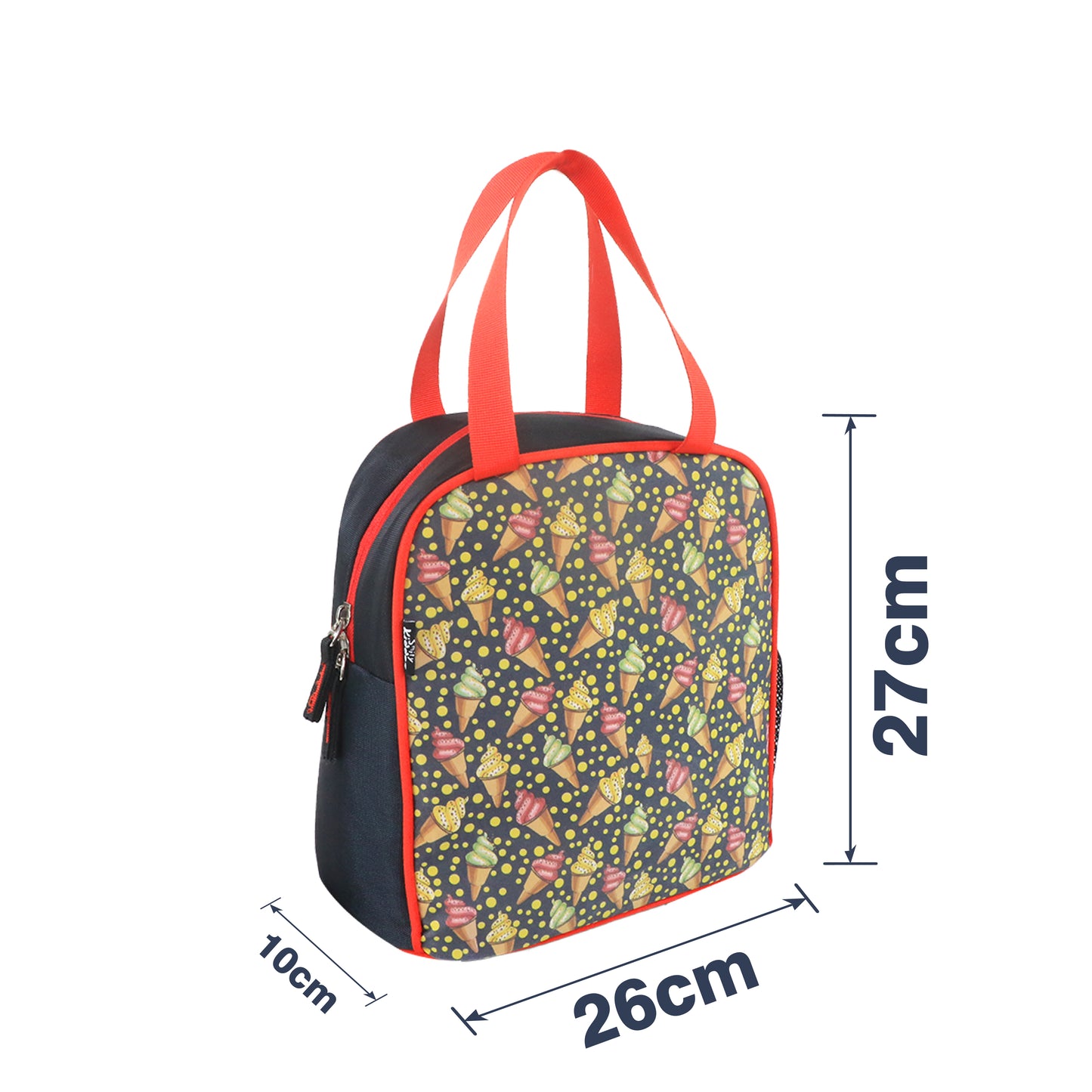 3 in 1 School Bag Includes lunch bag, 14 inch School Bags, & pencil case in box packing (1 Set/Yellow)