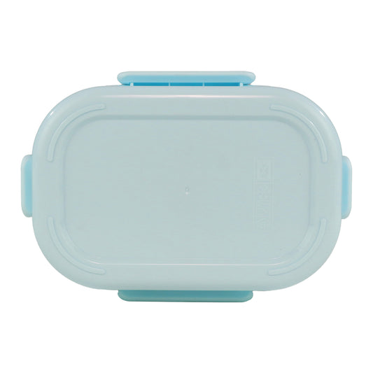 Smily kiddos Stainless Steel Skater Dino Theme Lunch Box - Light blue - medium for 3+ years