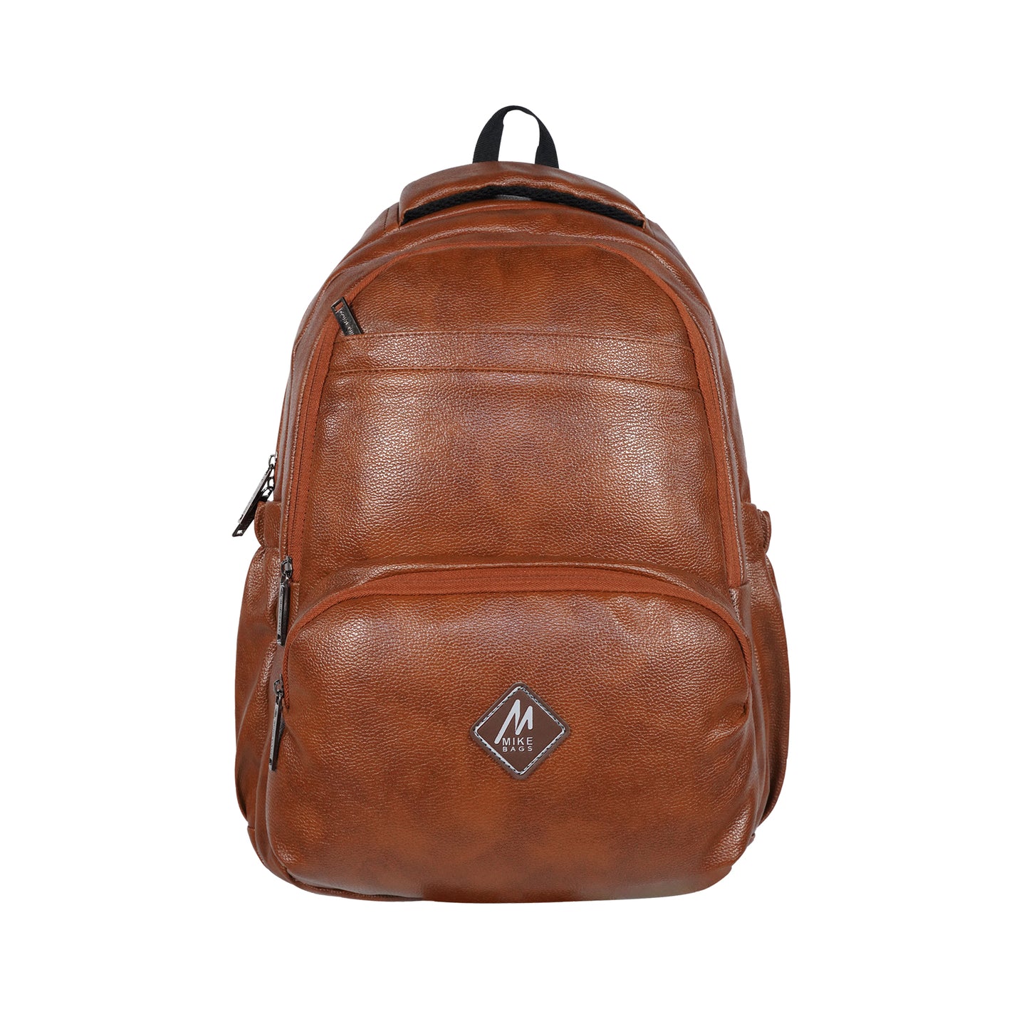 Mike Ember Leather Laptop Backpack - Tan