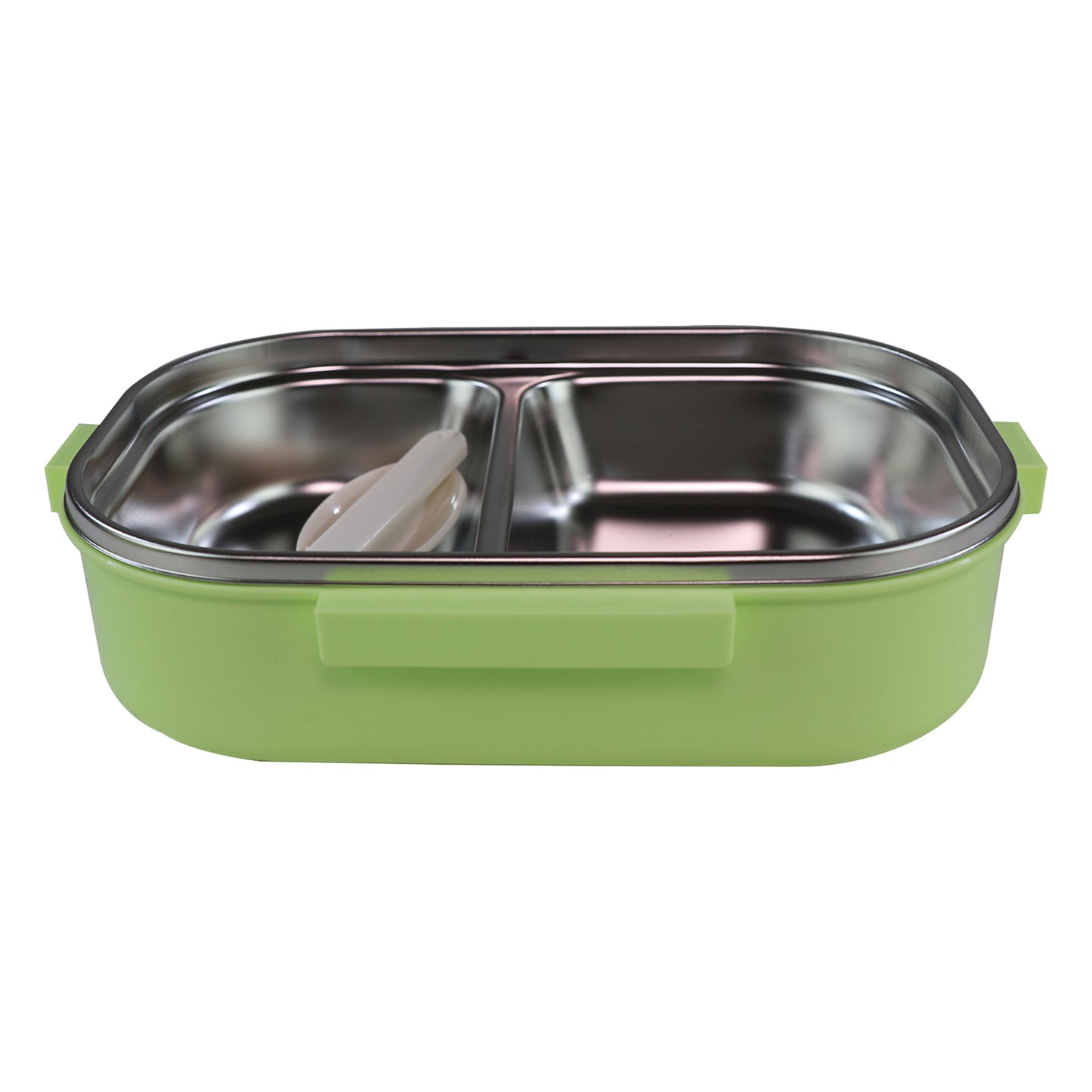 Smily kiddos Stainless Steel Roar Dino Theme Lunch Box - Green - medium for 3+ years