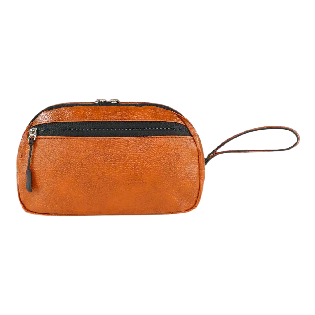 Mike Pu Leather Multipurpose Pouch - Tan