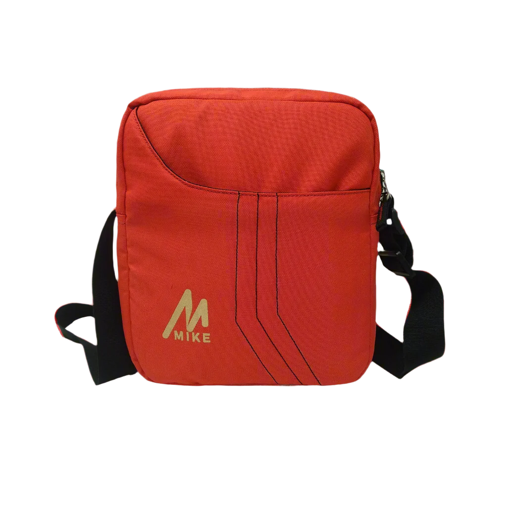 Mike Solid Messenger Bag - Red