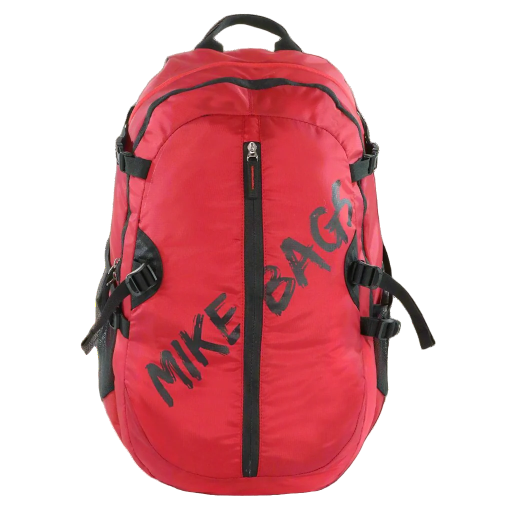 Mike Enticer 42L Trekking Backpack - Red with Black Zip