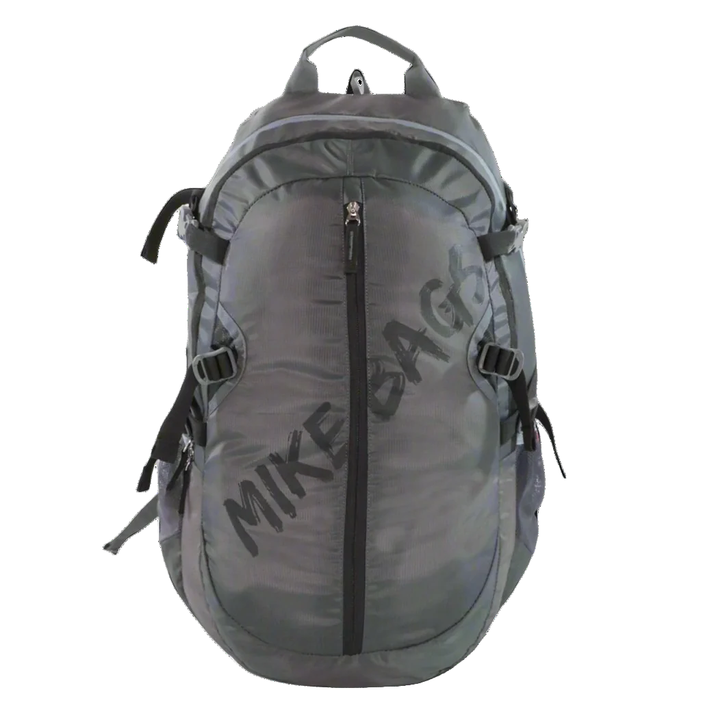 Mike Enticer 42L Trekking Backpack - Grey with Black Zip