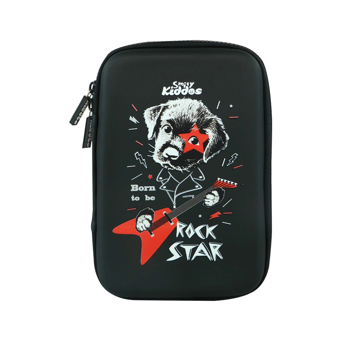 Smily kiddos Single Compartment Rockstar Puppy - Black