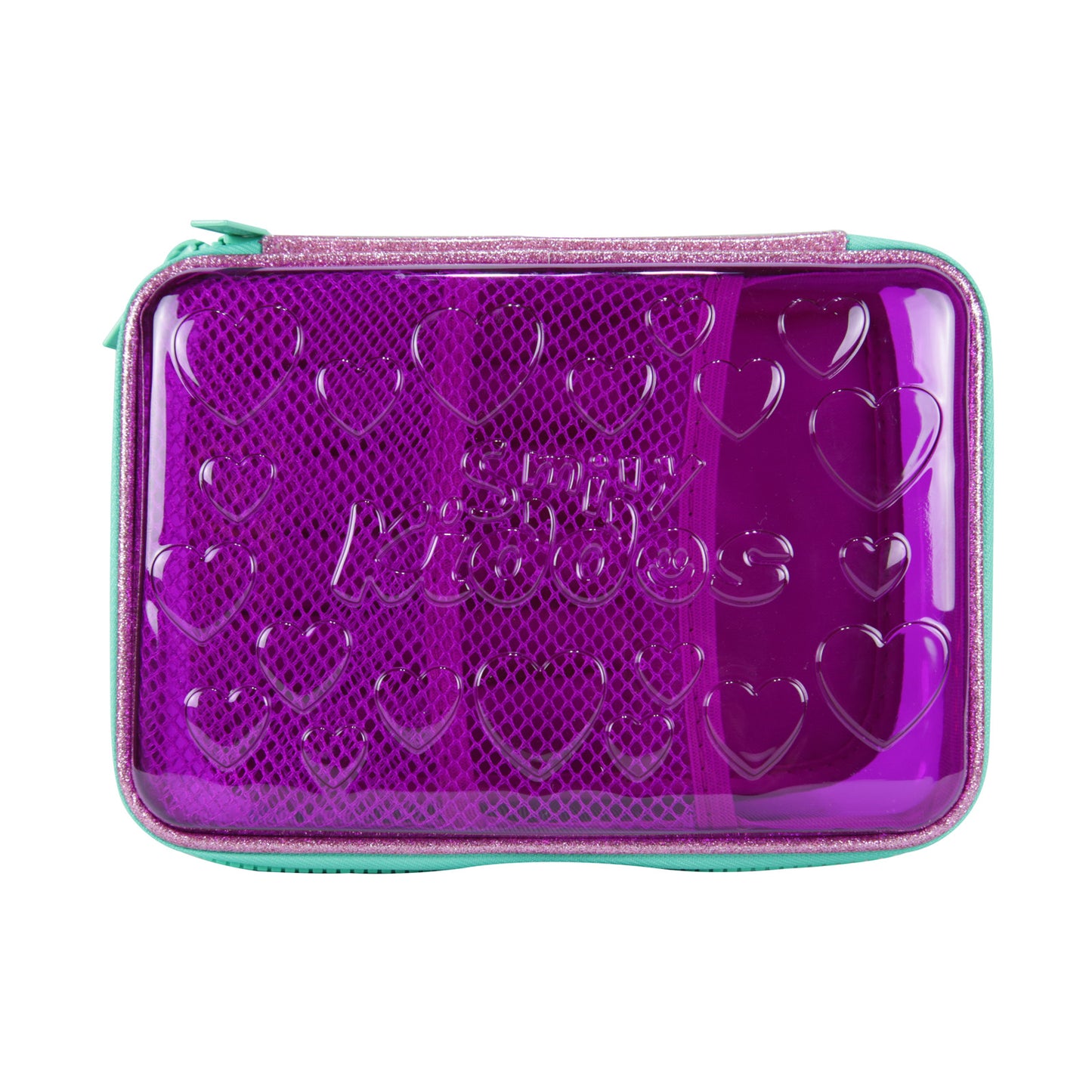 Smily Pvc Pencil Case Purple