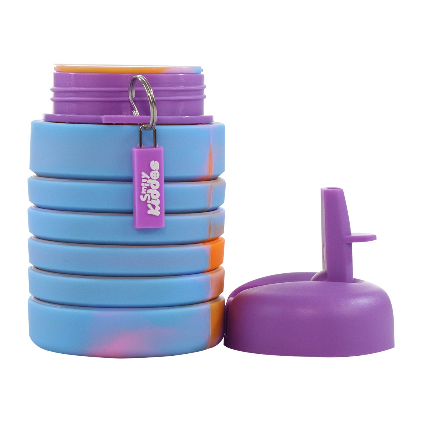 Smily Kiddos Silicone Expandable Bottle - Violet
