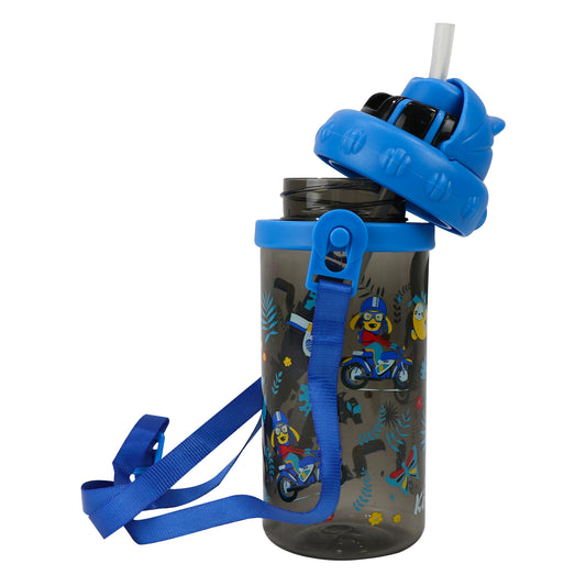 Smily Sipper Water Bottle Black