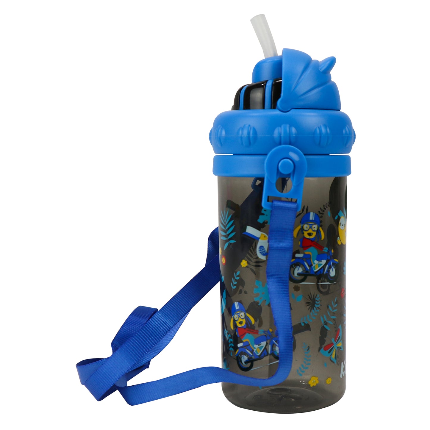 Smily Sipper Water Bottle Black