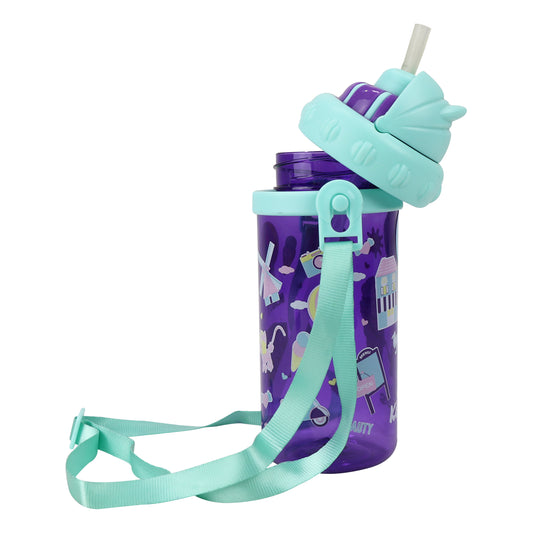 Smily Sipper Water Bottle Purple