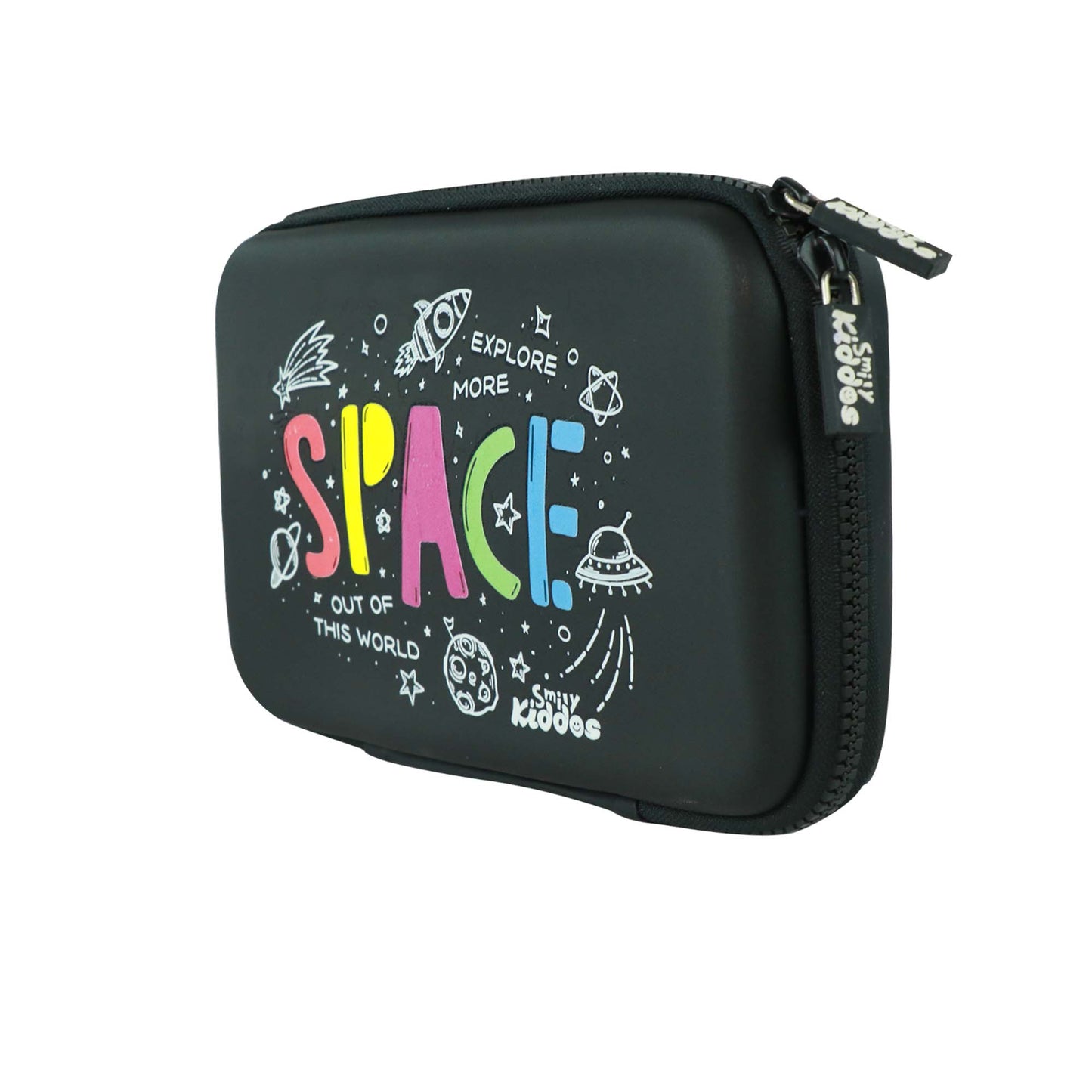 Smily kiddos Single Compartment Space Theme - Black