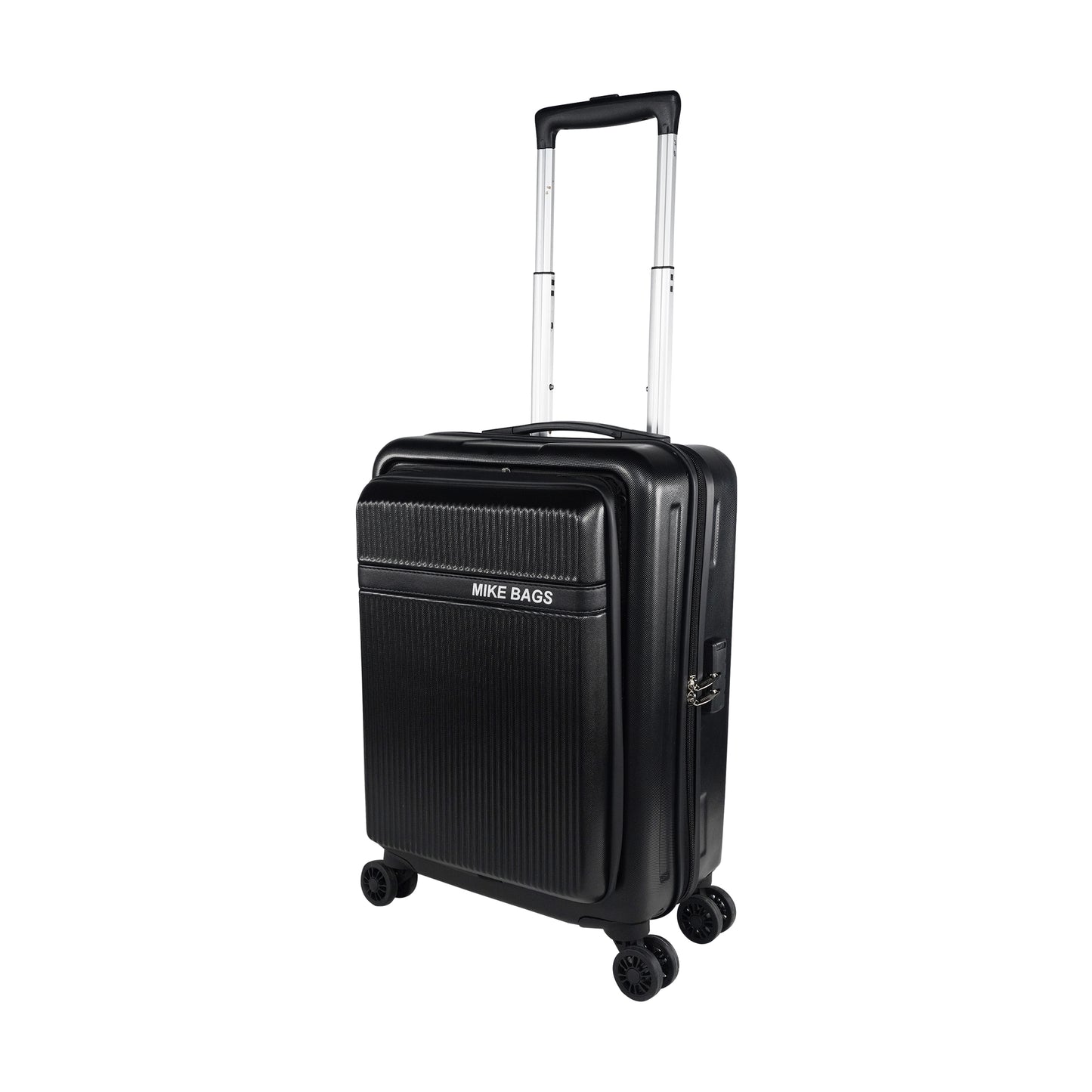 Mike Nova Hard Case Trolley Bag - Black