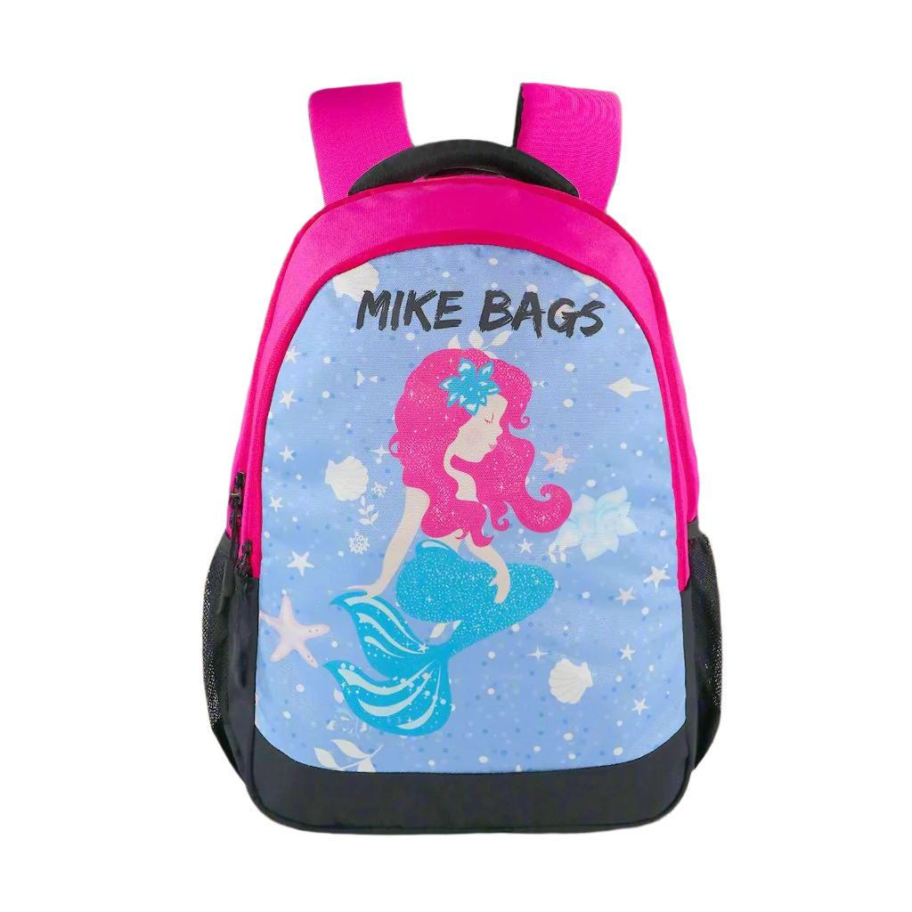Mike Junior Backpack Mermaid Theme - Dark Pink