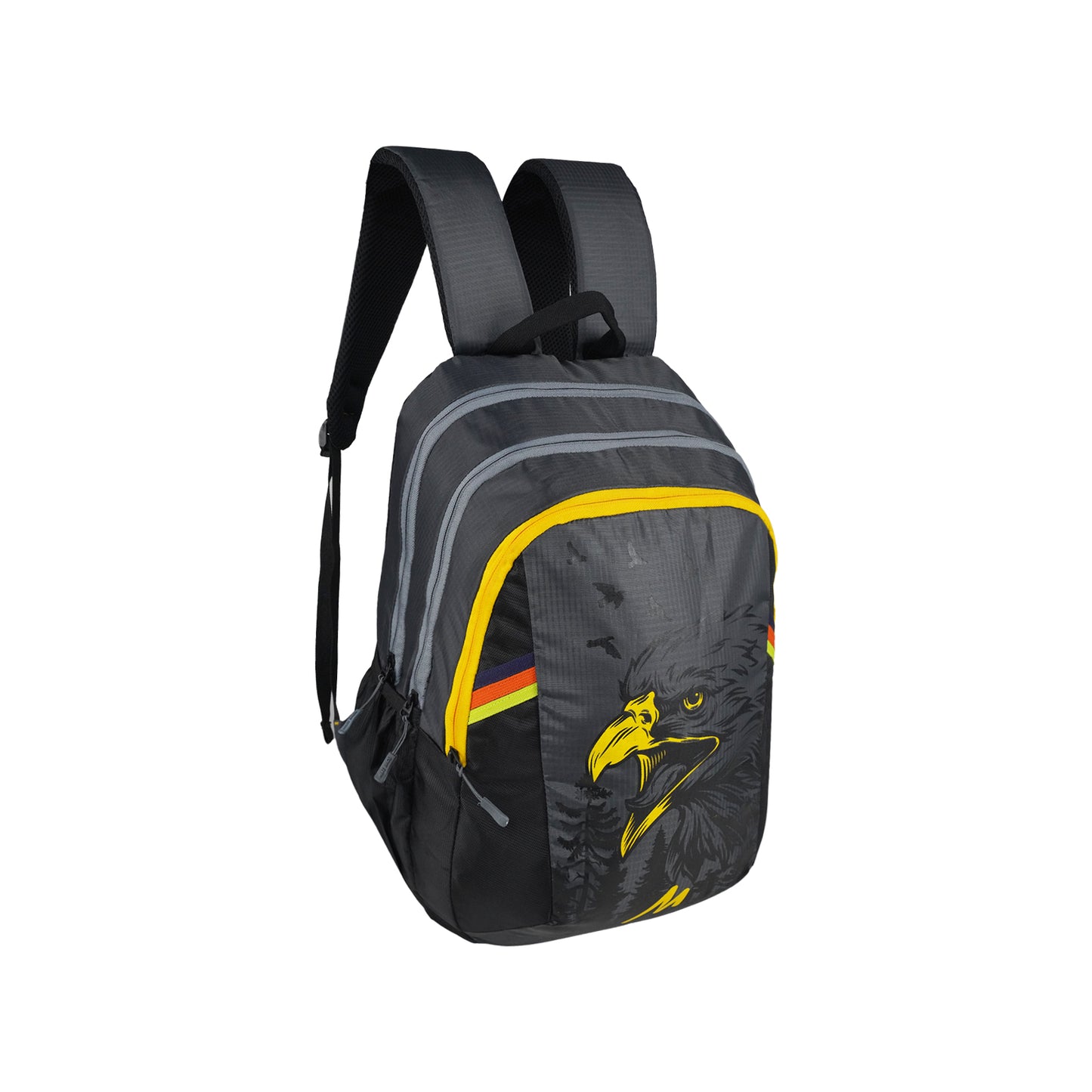 Mike 27 Liters Steller Backpack - Eagle Theme (Black)