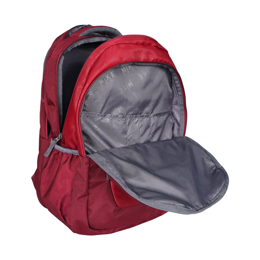Mike Stash Laptop Backpack with Rain Cover - Maroon