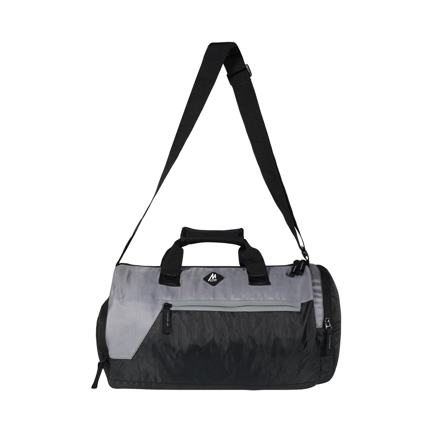 Mike Fit Gear Gym Bag with Shoe Compartment - Grey & Black