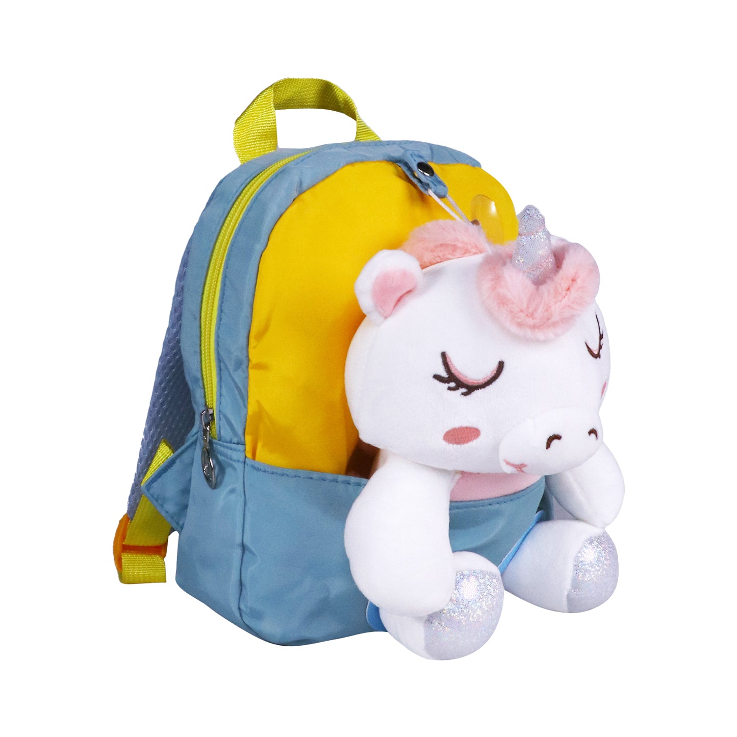 Smily kiddos Unicorn Plush Toy Backpack -Green