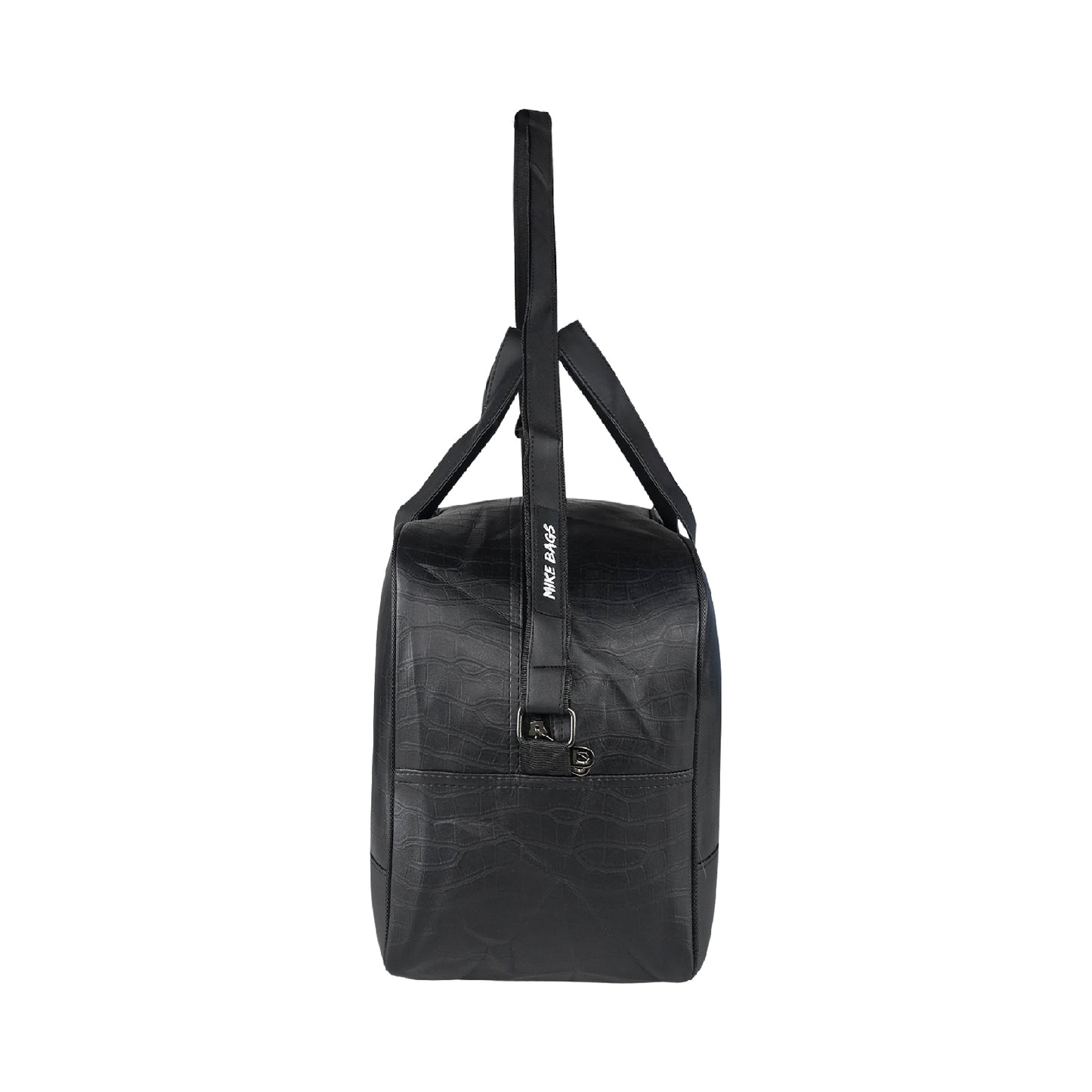 Mike PU Leather 32L Fizz Duffle Bag - Black