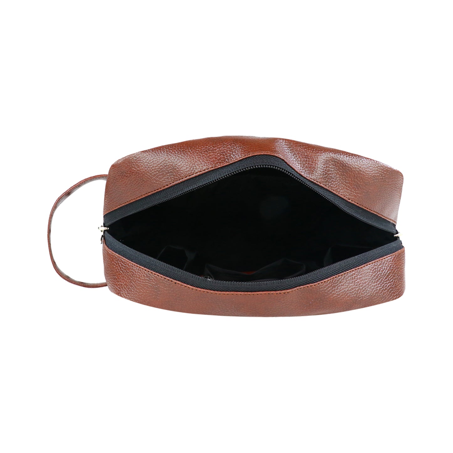 Mike Leather Make Up Pouch - Brown