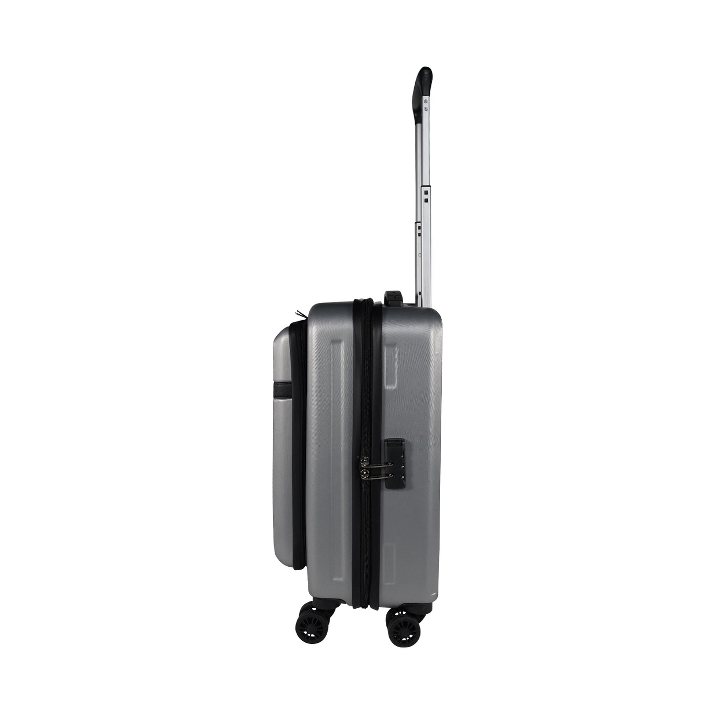 Mike Nova Hard Case Trolley Bag - Silver