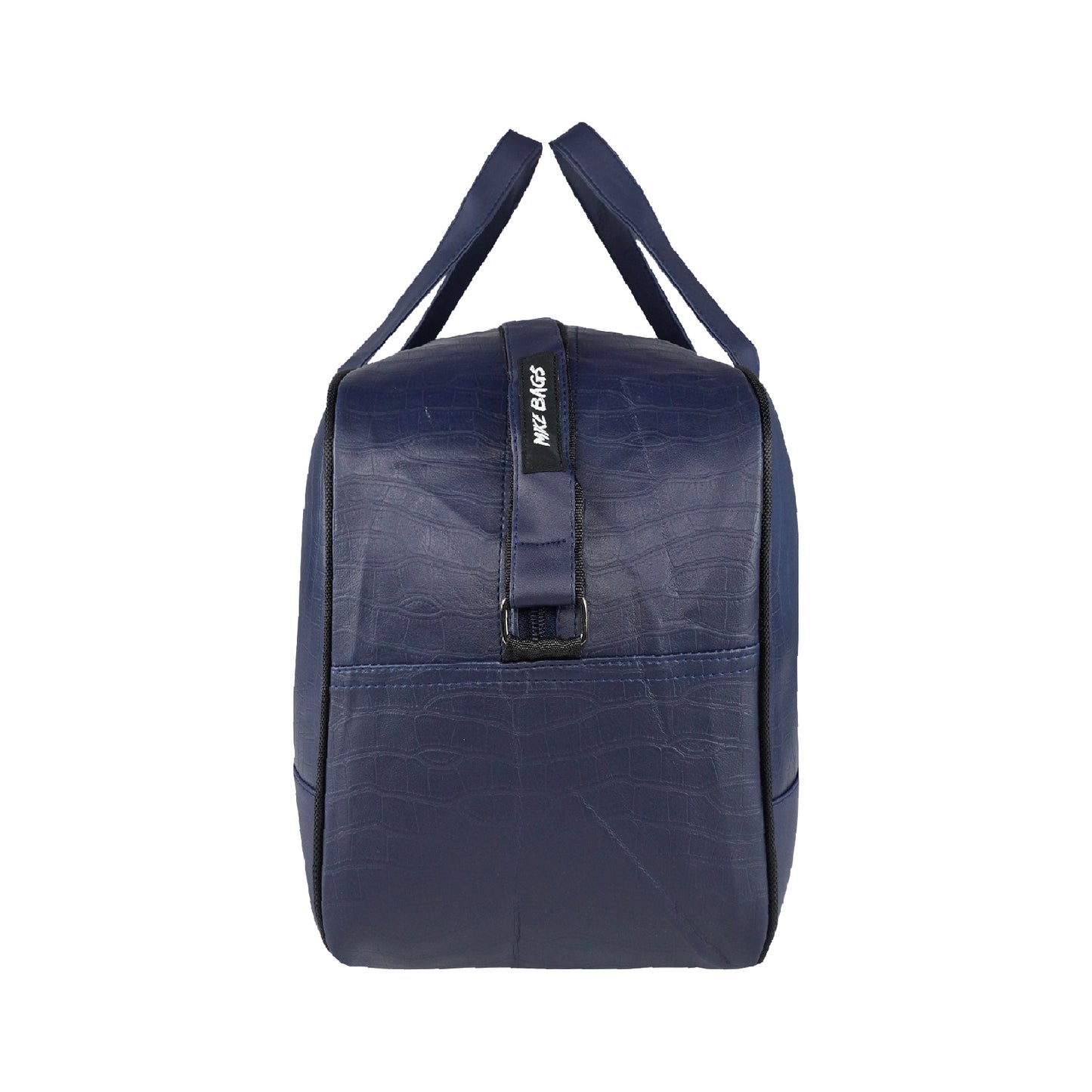 Mike PU Leather 32L Fizz Duffle Bag - Navy Blue