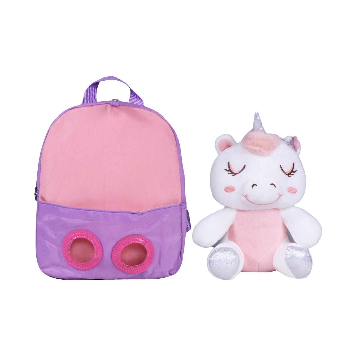 Smily kiddos Unicorn Plush Toy Backpack - Purple