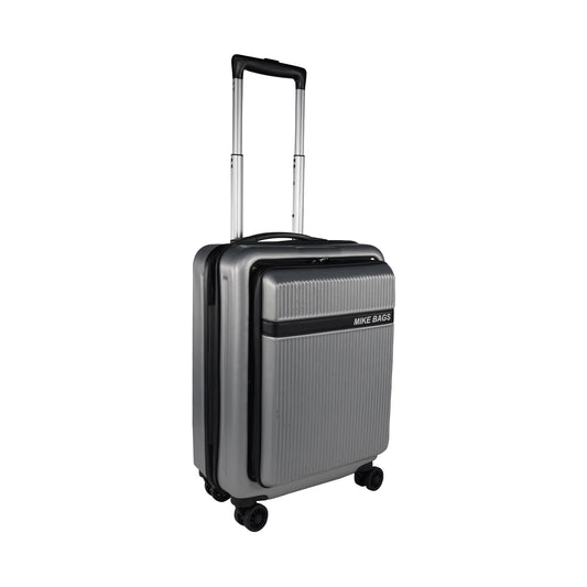 Mike Nova Hard Case Trolley Bag - Silver