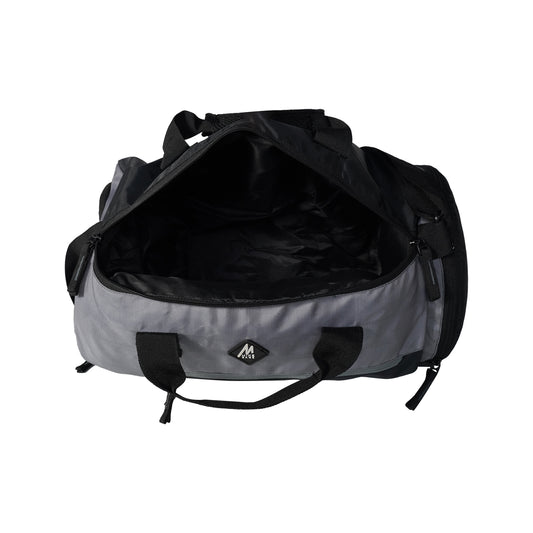 Mike Fit Gear Gym Bag with Shoe Compartment - Grey & Black