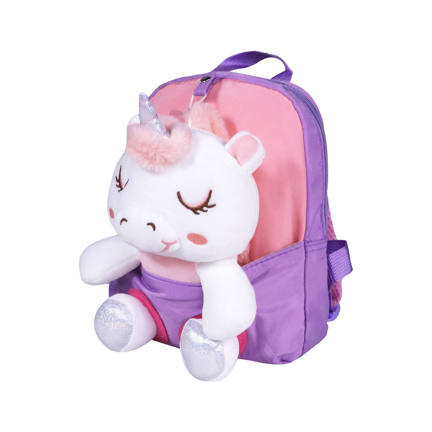 Smily kiddos Unicorn Plush Toy Backpack - Purple