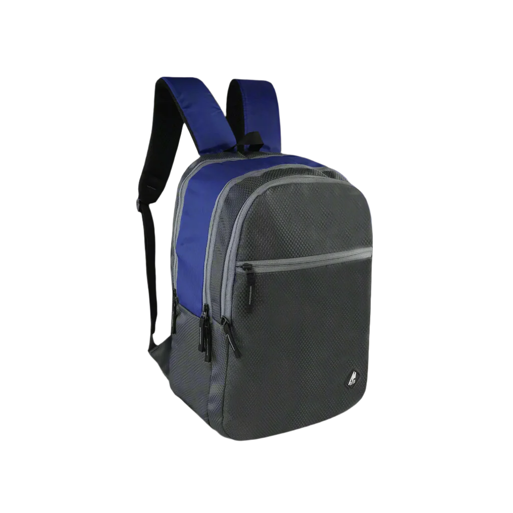 Mike Casual Knapsack Backpack - Grey & Blue