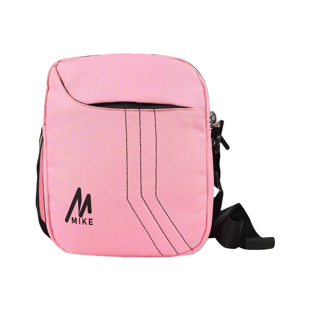 Mike Solid Messenger Bag - Light Pink