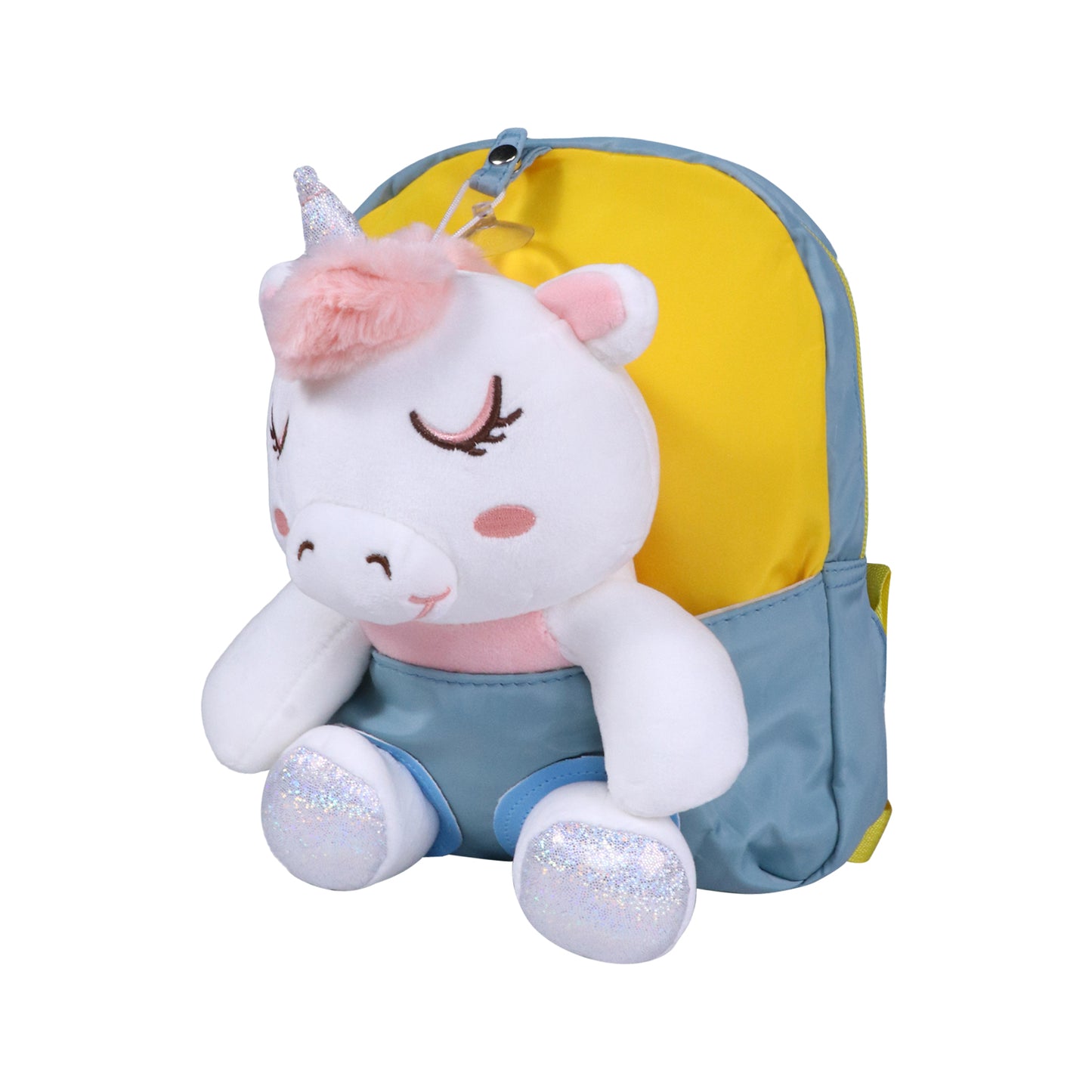 Smily kiddos Unicorn Plush Toy Backpack -Green
