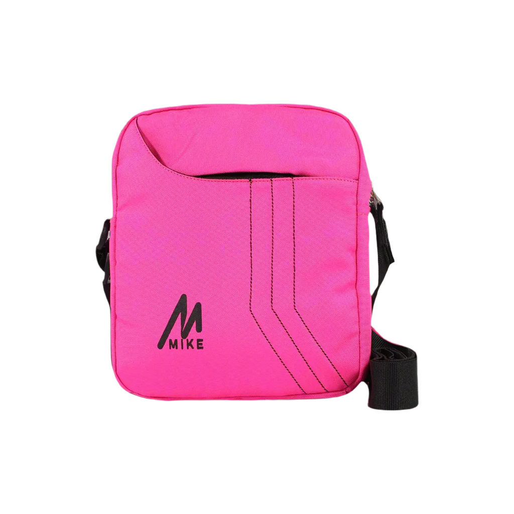 Mike Solid Messenger Bag - Dark Pink