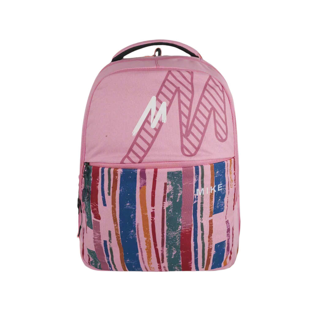 Mike Bags 31L Elite School Backpack for Girls - Light Pink
