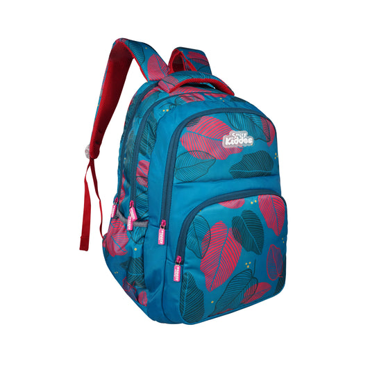 Smily Kiddos Rio Laptop Backpack -Indigo | Stylish Leaf Print | 19 inch School & College Bag (Copy)